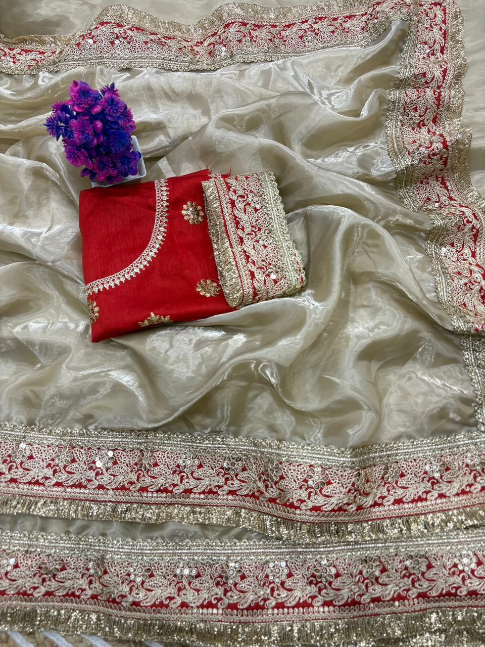 Karinaaz Mint Green Linen Cotton Saree