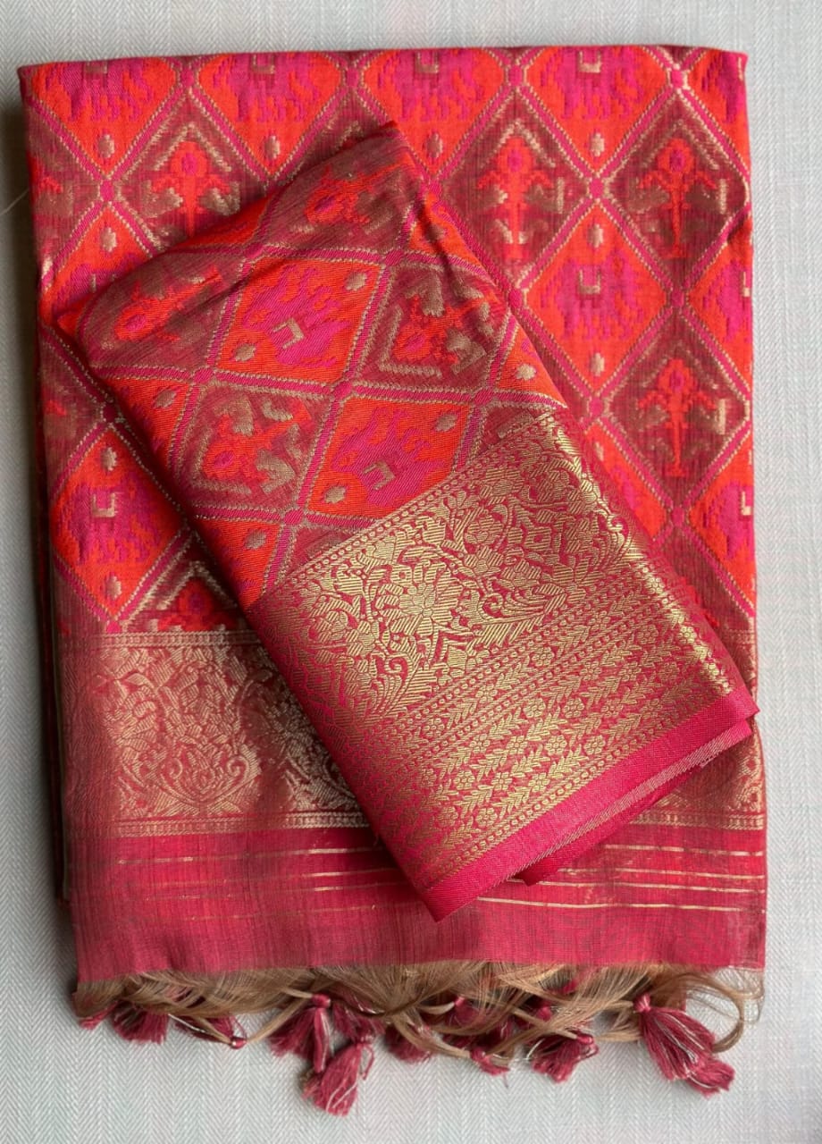 Karinaaz Maroon Bridal Silk Saree