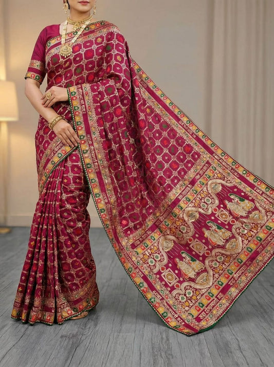 Karinaaz Pink Kanjivaram Silk Saree